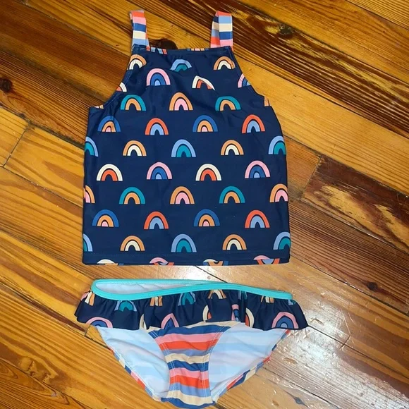 Penelope Plumm Swim Rainbow Tankini Poshmark
